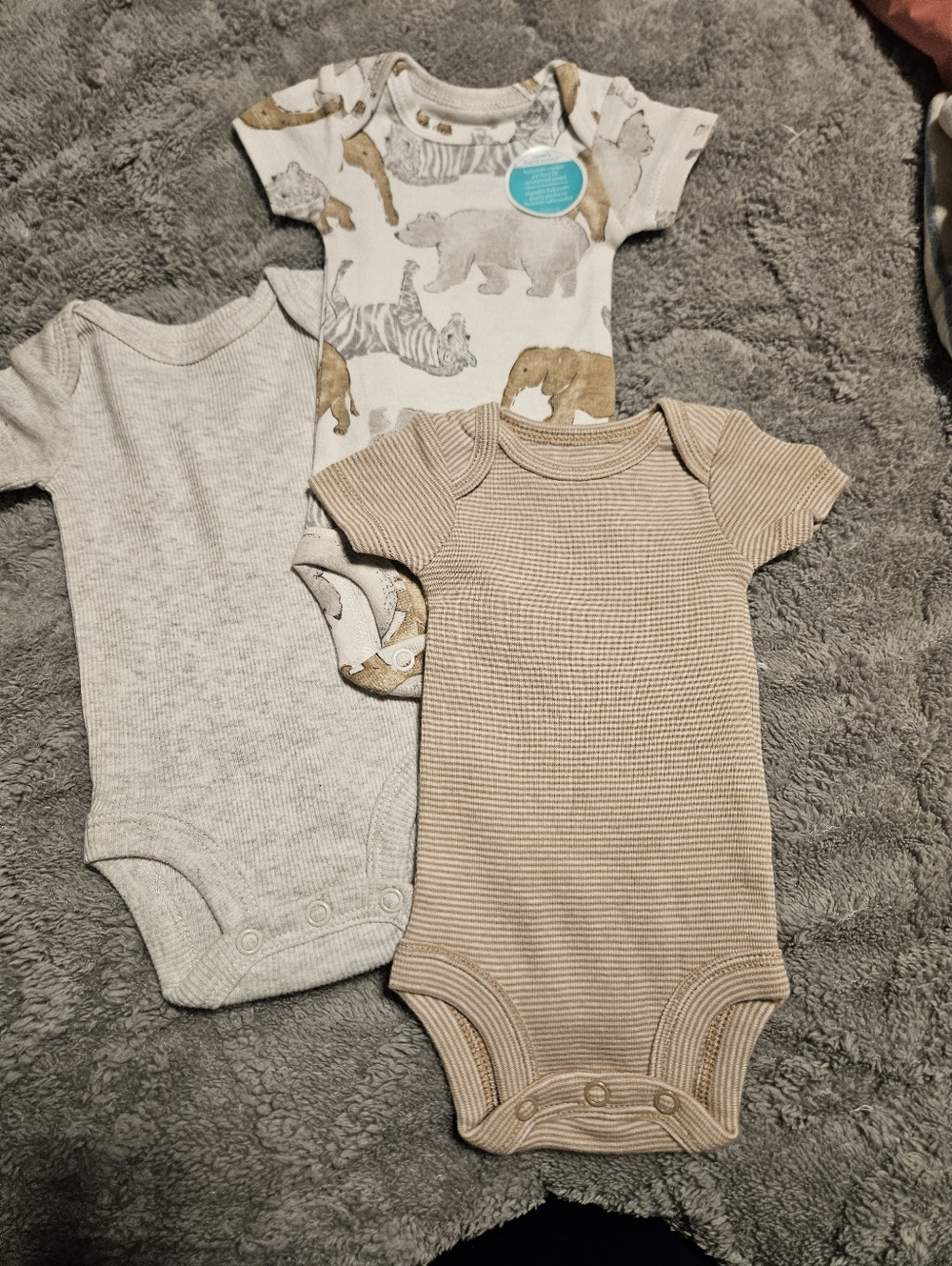 Carters Infant Boys 3pack Onesises NWT